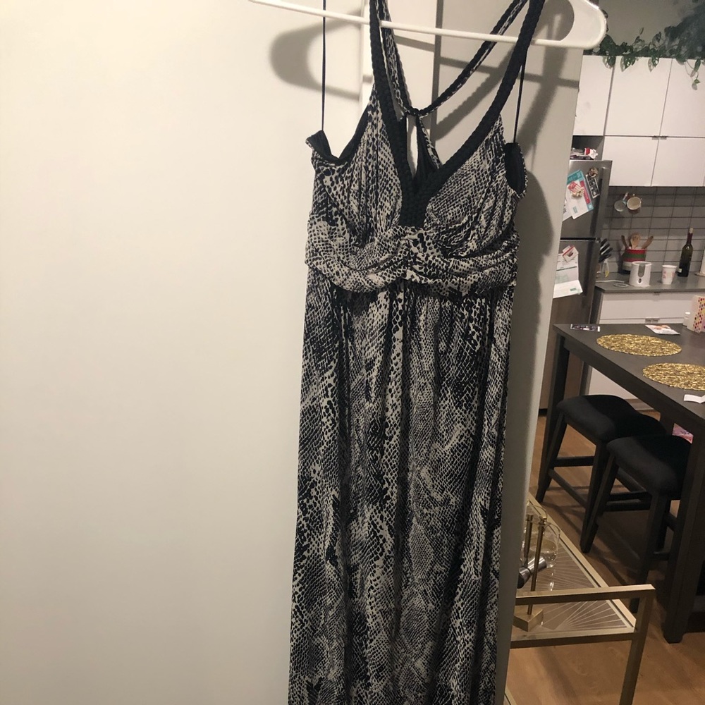 Express snake print maxi dress